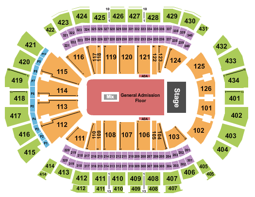 Toyota Center Grey Day Seating Chart